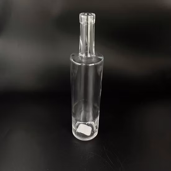 Botella de vidrio personalizada de 500ml, 700ml, 750ml, botellas de vidrio vacías transparentes, botella de vidrio para Vodka, whisky, brandy, tequila, ginebra, licor, licores, botella de vidrio