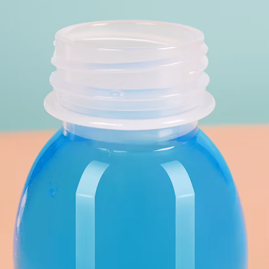 250ml 300ml Pet forma redonda transparente impresión personalizada agua té de la leche bebida botella de jugo de plástico con tapa de tornillo