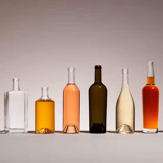 50 ml, 100 ml, 200 ml, 250 ml, 500 ml, 700 ml, 750 ml, 1 litro, licor helado a medida, fabricante de botellas de vidrio de vodka, ginebra, whisky, tequila, ron, perfume, botella de cerveza