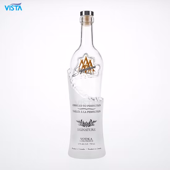 375ml 500ml 750ml 35cl 50cl 75cl High Flint Whisky Brandy Xo Vodka Teliqula Spirit Licor Ron Vino Champange Botella de vidrio para tapón de corcho Tapón de rosca